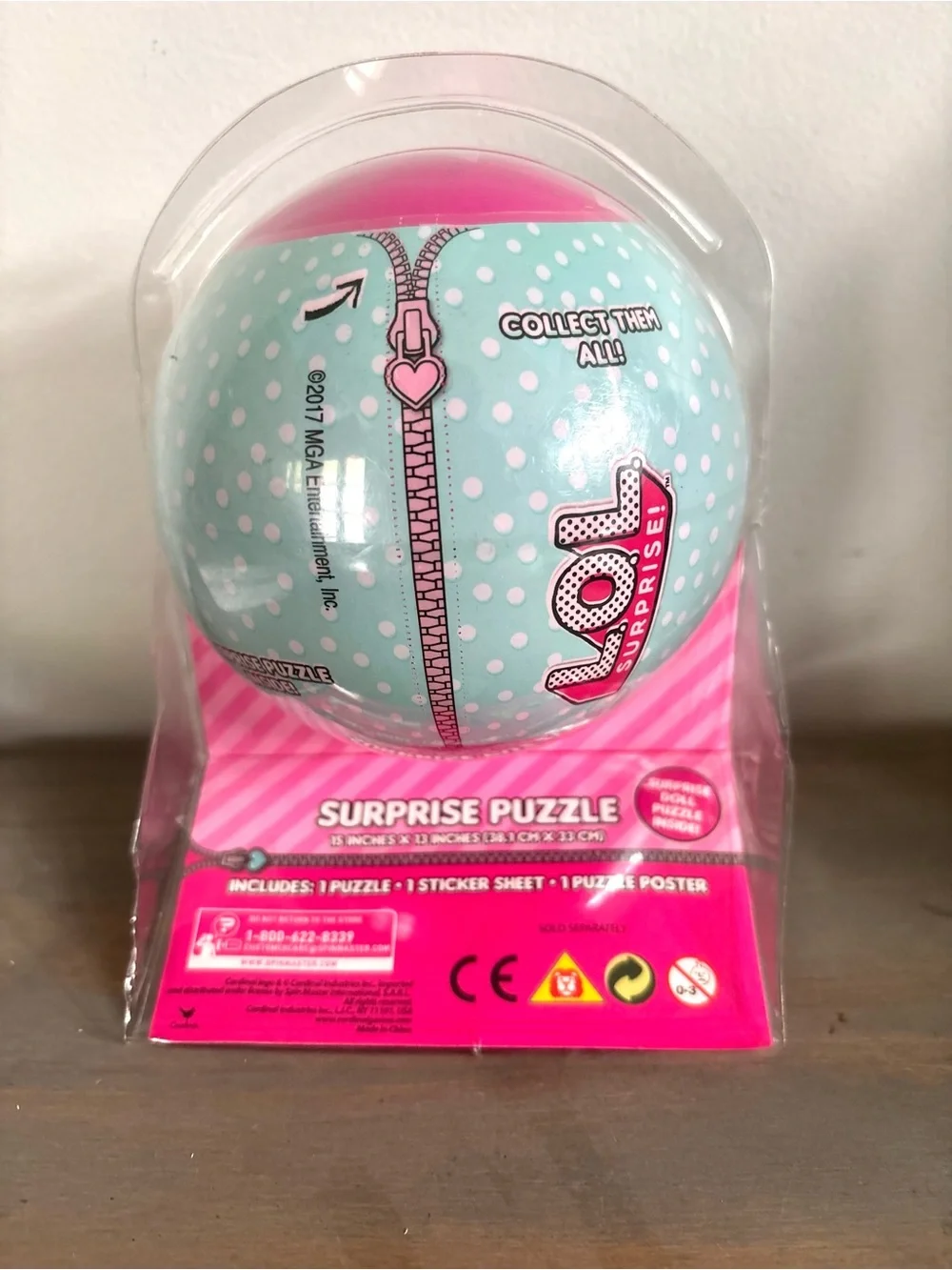 LOL Surprise Series 1 Mystery Puzzle Ball- 60 Piece, Stickers, Poster- Sealed